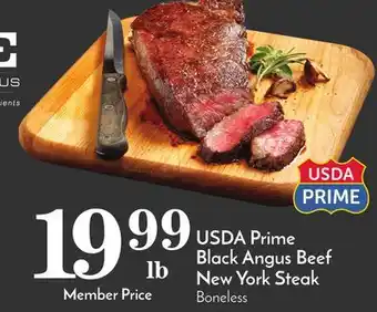 Pavilions USDA Prime Black Angus Beef New York Steak offer