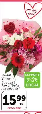 Vons Sweet Valentine Bouquet offer