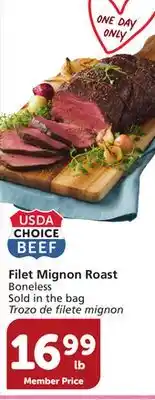 Vons Filet Mignon Roast offer