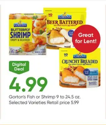 Stater Bros Gorton's Fish or Shrimp offer