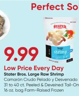 Stater Bros Stater Bros. Large Raw Shrimp offer