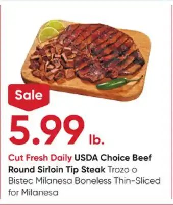 Stater Bros USDA Choice Beef Round Sirloin Tip Steak offer