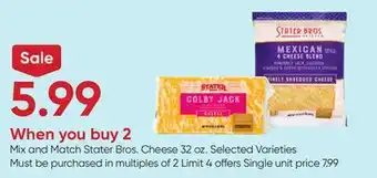 Stater Bros Stater Bros. Cheese offer