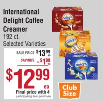 Smart & Final International Delight Coffee Creamer offer