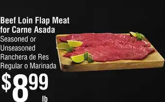 Smart & Final Beef Loin Flap Meat for Carne Asada offer