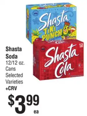 Smart & Final Shasta Soda offer