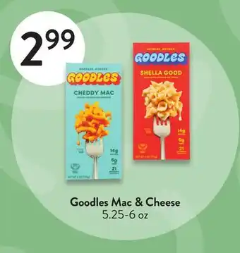 Fresh Thyme Goodles Mac & Cheese offer
