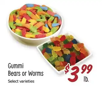 Sprouts Farmers Market Gummi Bears or Worms offer