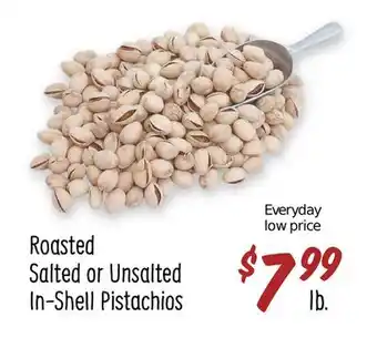 Sprouts Farmers Market Roasted Salted or Unsalted In-Shell Pistachios offer