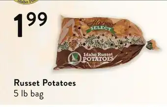 Fresh Thyme Russet Potatoes offer