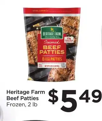 Food 4 Less Heritage Farm Beef Patties offer