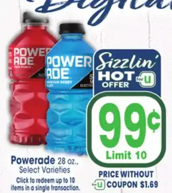 Jewel-Osco Powerade offer