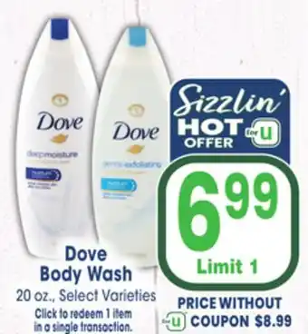 Jewel-Osco Dove Body Wash offer