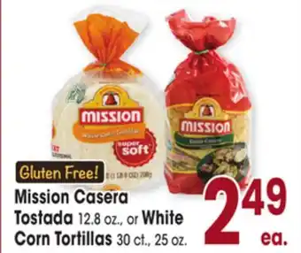 Jewel-Osco Mission Casera Tostada. 8 oz., or Tortillas., 30 ct., 25 oz offer