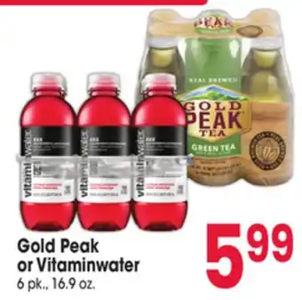 Jewel-Osco Gold Peak or Vitaminwater offer
