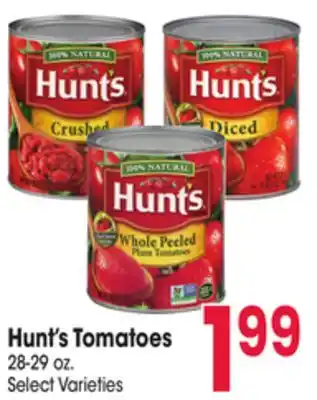 Jewel-Osco Hunt's Tomatoes offer