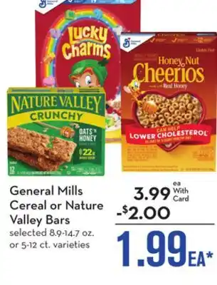 Mariano's General Mills Cereal or Nature Valley Bars offer