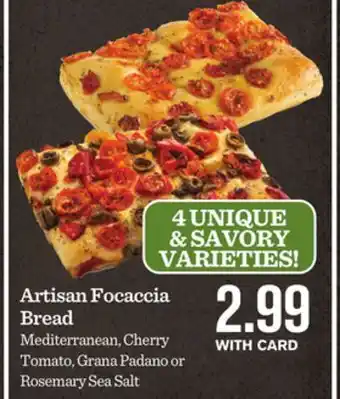 Mariano's Artisan Focaccia Bread offer