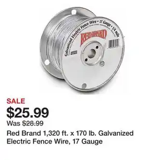 Tractor Supply Company Red Brand 1,320 ft. x 170 lb. Galvanized Electric Fence Wire, 17 Gauge offer