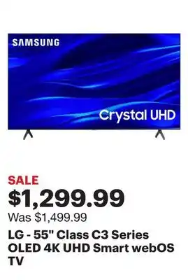 Best Buy LG - 55 Class C3 Series OLED 4K UHD Smart webOS TV offer