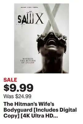 Best Buy The Hitman's Wife's Bodyguard [Includes Digital Copy] [4K Ultra HD Blu-ray/Blu-ray] [2021] offer