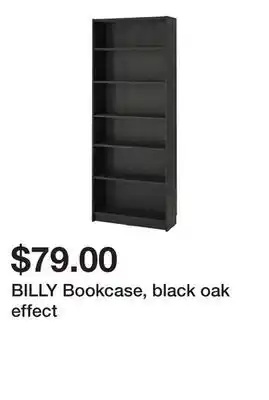 Ikea BILLY Bookcase, black oak effect offer