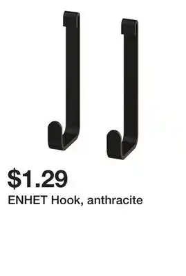 Ikea ENHET Hook, anthracite offer