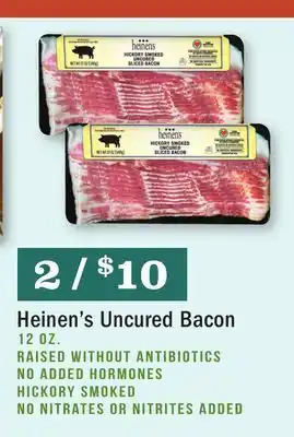 Heinen's Heinen's Uncured Bacon offer