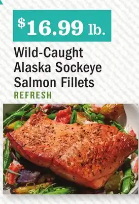 Heinen's Wild-Caught Alaska Sockeye Salmon Fillets offer