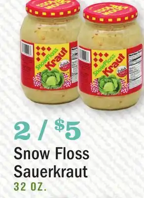 Heinen's Snow Floss Sauerkraut offer