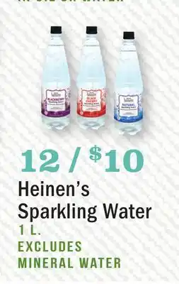 Heinen's Heinen's Sparkling Water offer