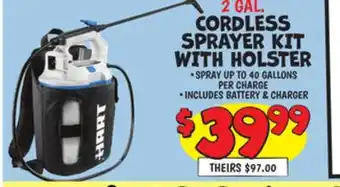 Ollie's CORDLESS SPRAYER KIT WITH HOLSTER offer