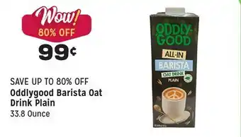 Grocery Outlet Barista Oat Drink Plain offer