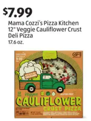 Aldi Mama Cozzi's Pizza Kitchen 12 Veggie Cauliflower Crust Deli Pizza offer