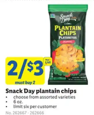 Lidl Snack Day plantain chips offer