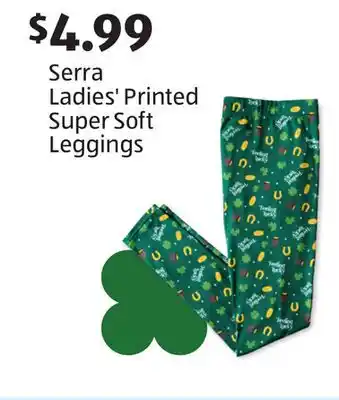 Aldi Serra Ladies' Printed Super Soft Leggings offer