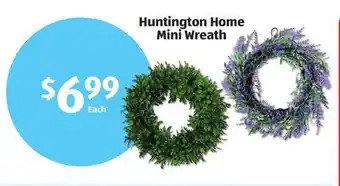 Aldi Huntington Home Mini Wreath offer