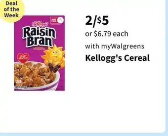 Walgreens Kellogg's Cereal offer