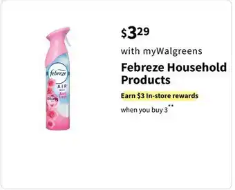 Walgreens Febreze Household Products offer