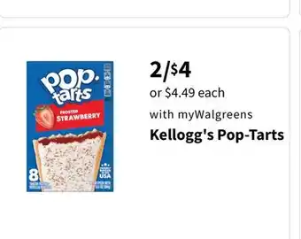 Walgreens Kellogg's Pop-Tarts offer
