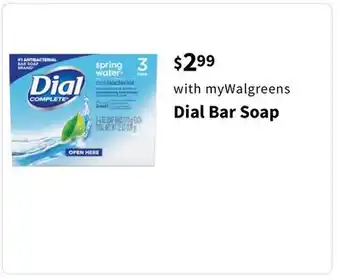 Walgreens Dial Bar Soap offer