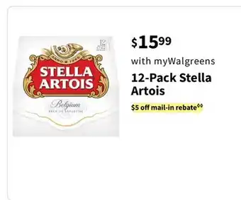 Walgreens 12-Pack Stella Artois offer