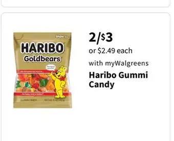 Walgreens Haribo Gummi Candy offer