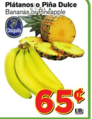 El Super Fresh Bananas or Pineapple offer