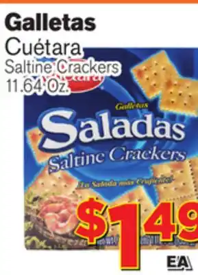 El Super Fresh Cuétara Saltine Crackers offer