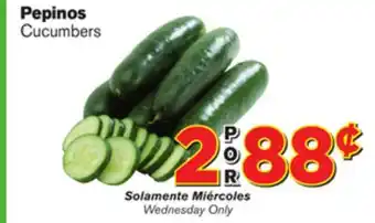 El Super Fresh Cucumbers offer