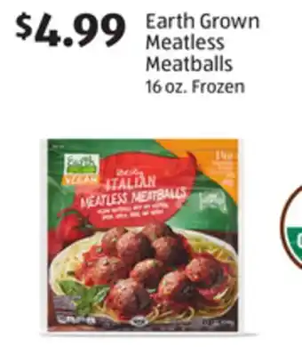 Aldi Earth Grown Meatless Meatballs offer
