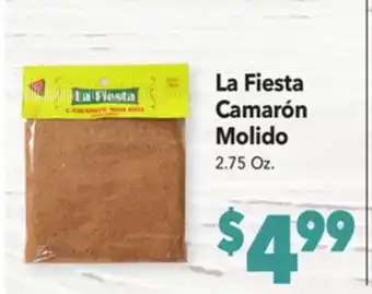 Vallarta Supermarkets La Fiesta Camarón Molido offer