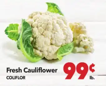 Vallarta Supermarkets Fresh Cauliflower / COLIFLOR offer