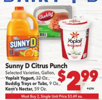 Vallarta Supermarkets Sunny D Citrus Punch offer